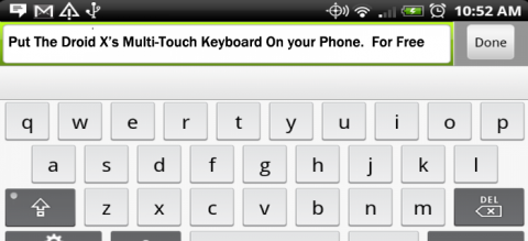 Droid-x-keyboard